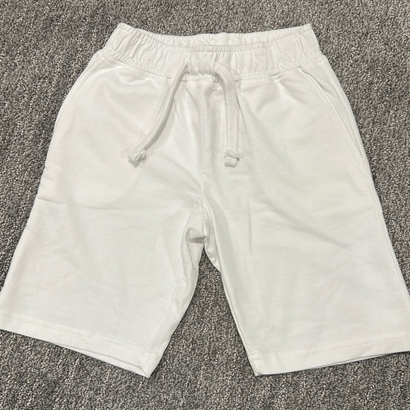 Mish Boys Solid Comfy Shorts, white size  6 - Picture 2 of 5